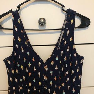 Maison Jules (XS) Ice Cream Cone Navy Summer Dress